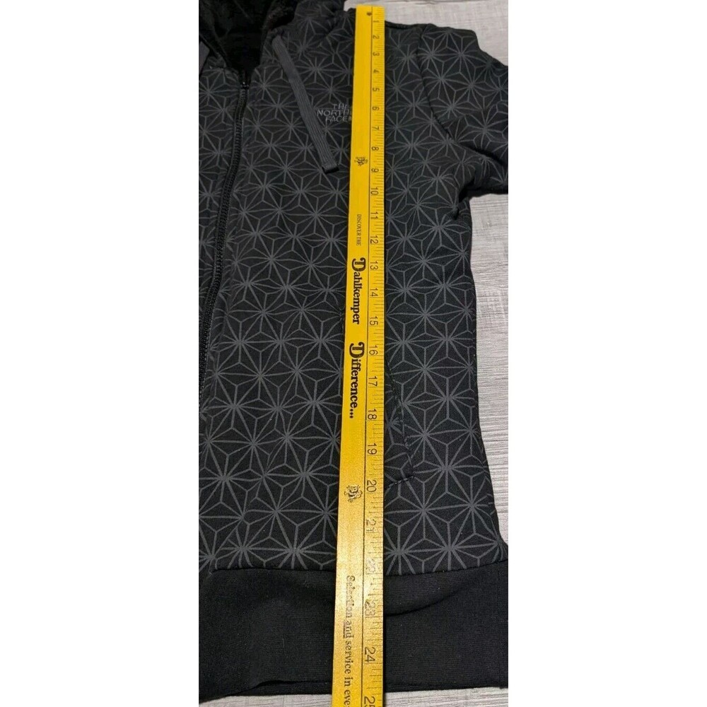 The North Face Womens Heavy Reversible Sweatshirt Jacket Fits Sz M Plush Black - Picture 9 of 11